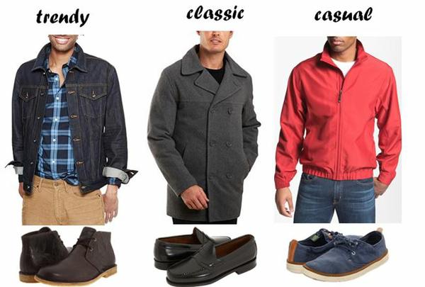 mens tall jackets and shoes