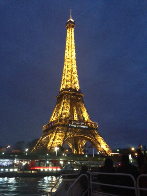 Eiffel Tower Lighted