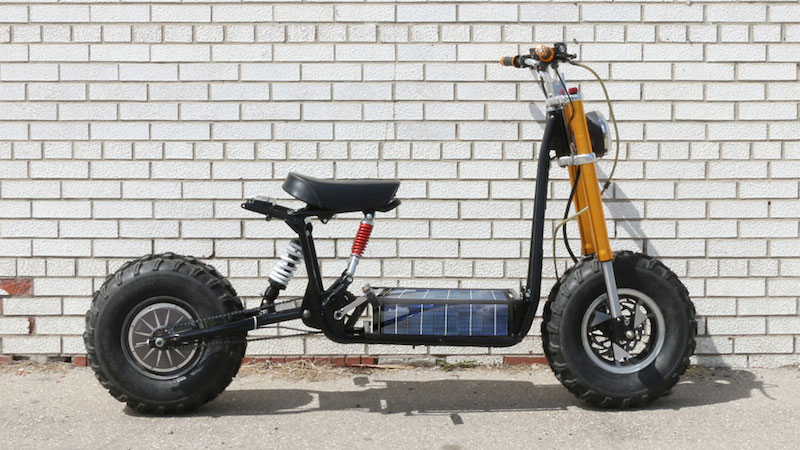 Daymak Beast electric bike with solar charging.