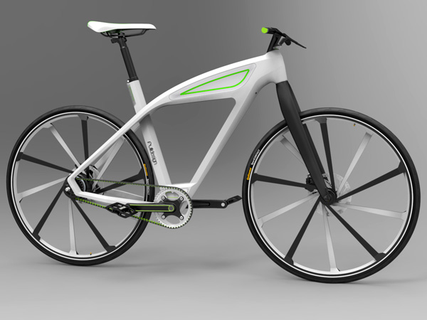 Futuristic electric bike