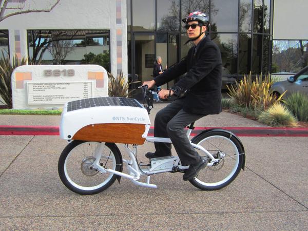 NTS SunCycle solar electric cargo bike